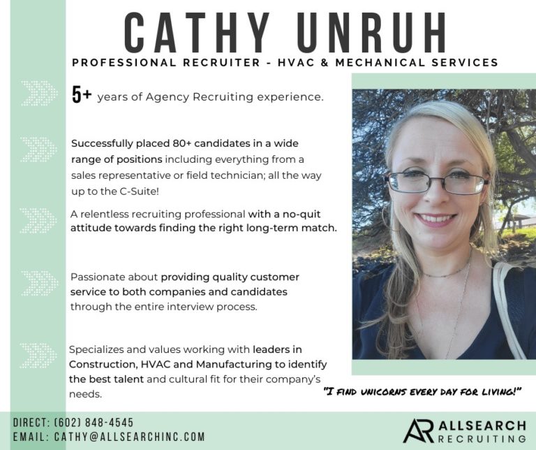 cathy-unruh-hvac-allsearch hvac recruiting